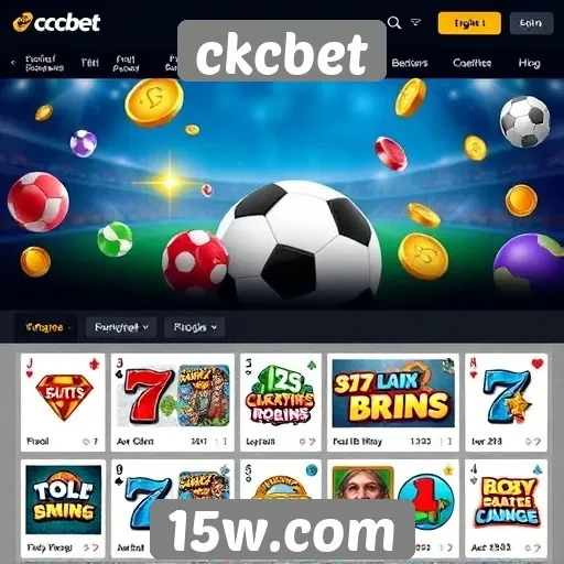 Variedade de jogos disponíveis no ckcbet
